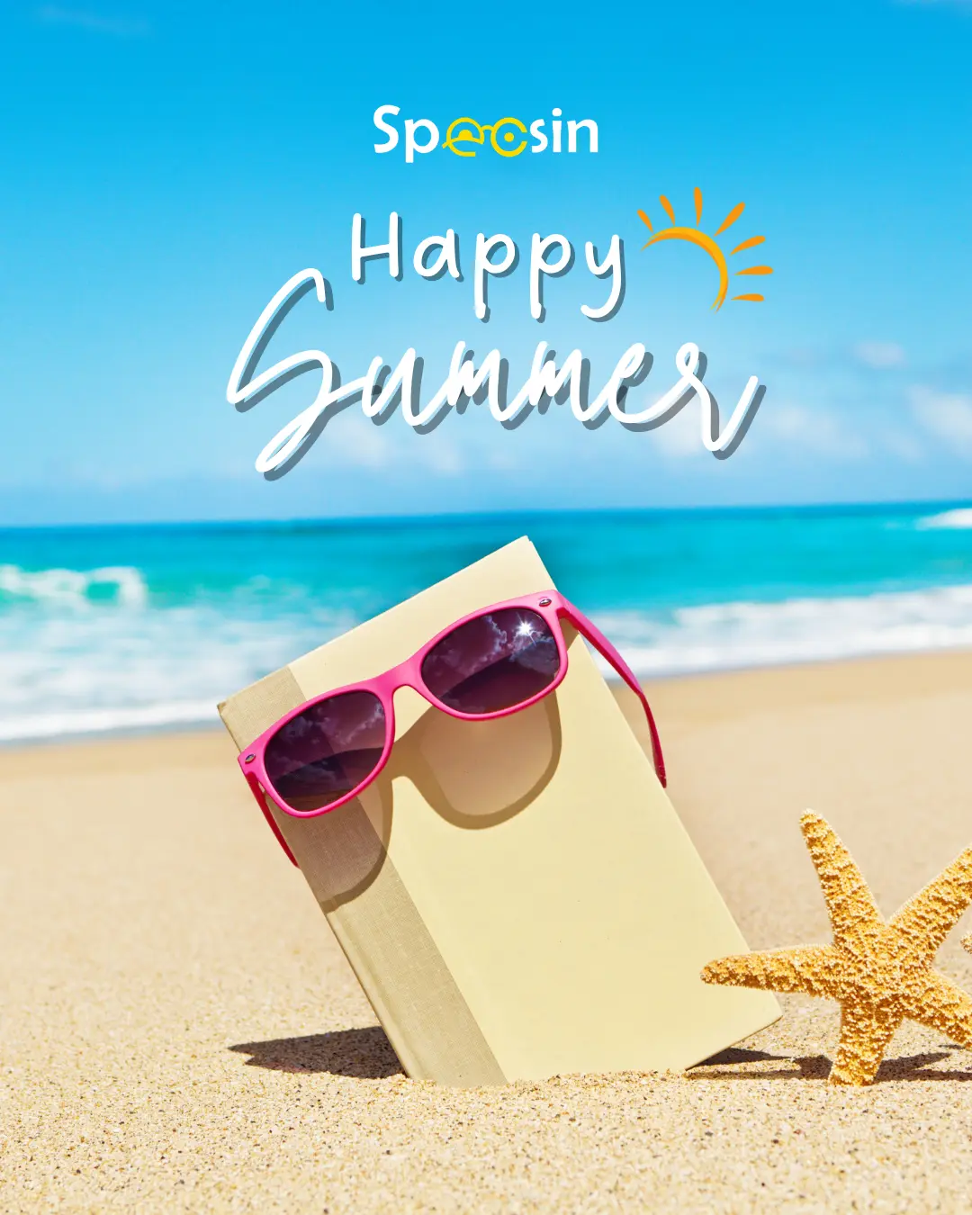 Blue Yellow and Pink Playful Happy Summer Instagram Post