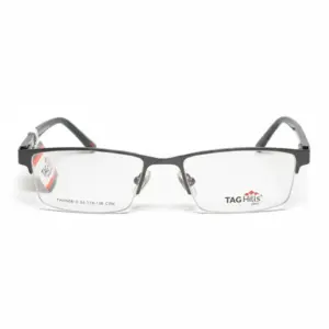 TAG Hills Professional Black Half-Rim Rectangular Eyeglasses (Model THHN0815)